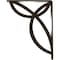 Ekena Millwork Versailles Wrought Iron Bracket, (Single center brace), Antiqued Pale Gold 1 1/2"W x 7 1/2"D x 10"H BKTM01X07X10SVEAPG - alternate 7